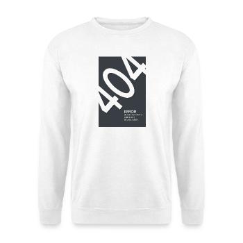 Erreur 404 Motivation introuvable - Sweat-shirt Unisexe - blanc - Devant