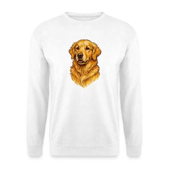 Golden Retriever Dog Portrait - Unisex Sweatshirt - white - Front
