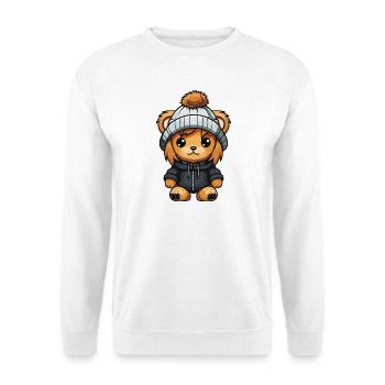 Lion Winter Animal Baby Comic - Unisex Sweatshirt - white - Front