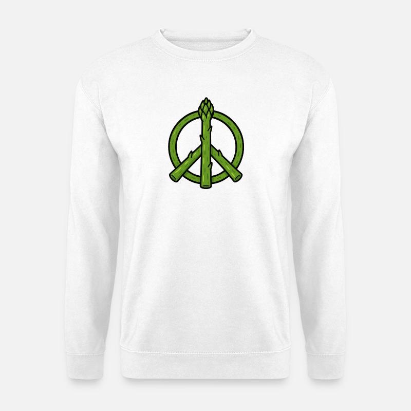 Frieden, Liebe & Spargel - Unisex Pullover - Weiß