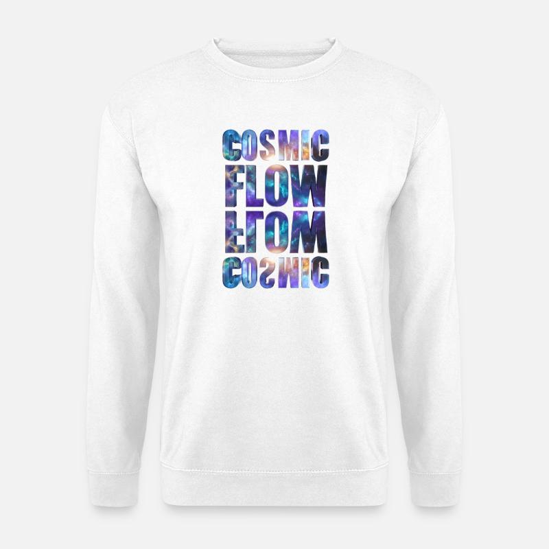 Cosmic Flow – Universe - Unisex Pullover - Weiß