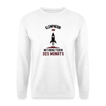Employee of the Month Plumber - Unisex Sweatshirt - white - Front