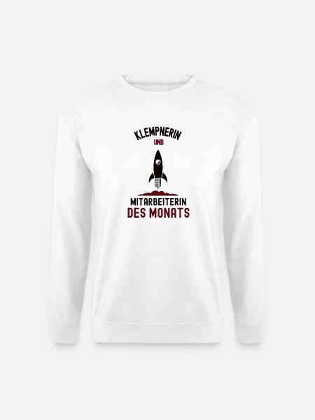 Employee of the Month Plumber - Unisex Sweatshirt - white