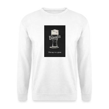 Hello Darkness – Therapy in a Glass - Unisex Sweatshirt - white - Front