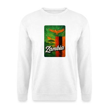 Sambia – Adler über Afrikas Weiten - Unisex Pullover - Weiß - Vorne