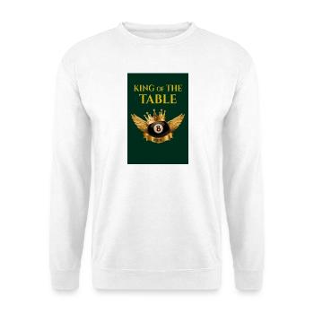 King of Pool – The Royal 8 Ball Design - Unisex Sweatshirt - white - Front