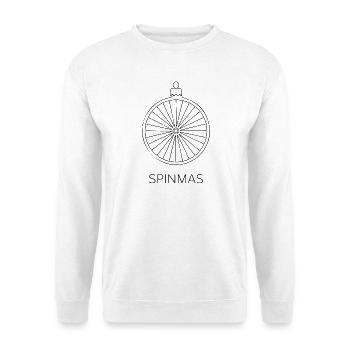 Spinmas Wheel Ornament - Unisex Sweatshirt - white - Front