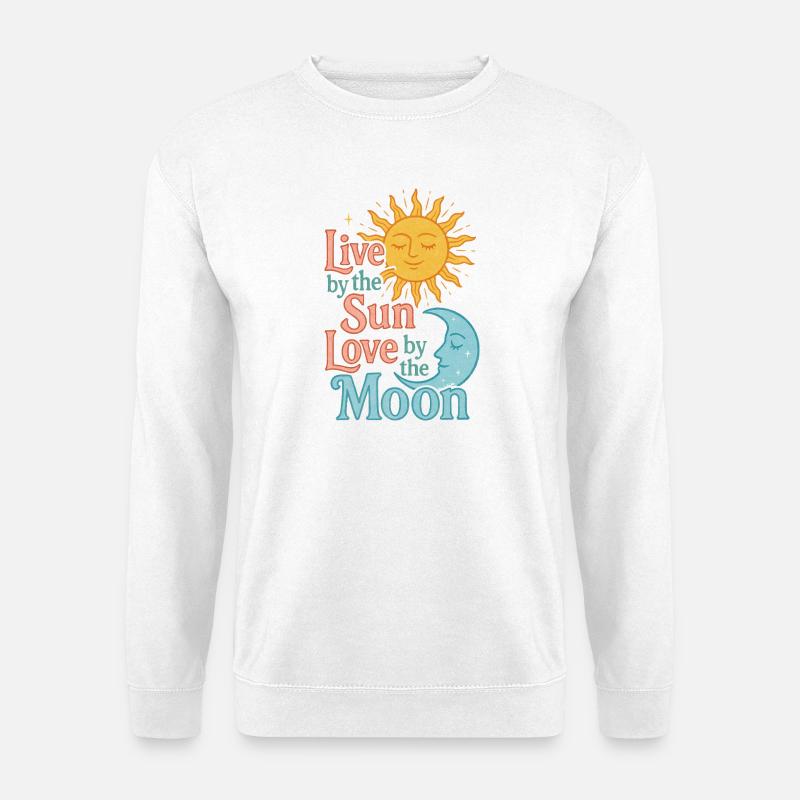 Sun Moon Harmony Zitat - Unisex Pullover - Weiß