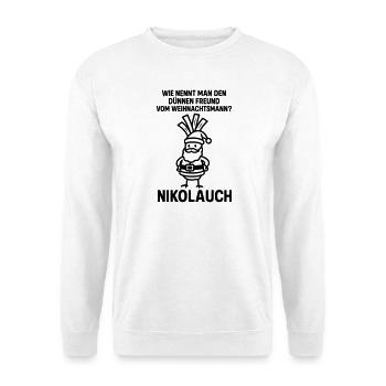 nikolauch Weihnachtsmann witz witzig  - Unisex Pullover - Weiß - Vorne
