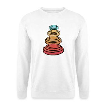 Schützenkönig Tontauben Scheiben Schützenfest - Unisex Pullover - Weiß - Vorne