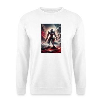 Armure de Chevalier Démoniaque Lupine - Sweat-shirt Unisexe - blanc - Devant