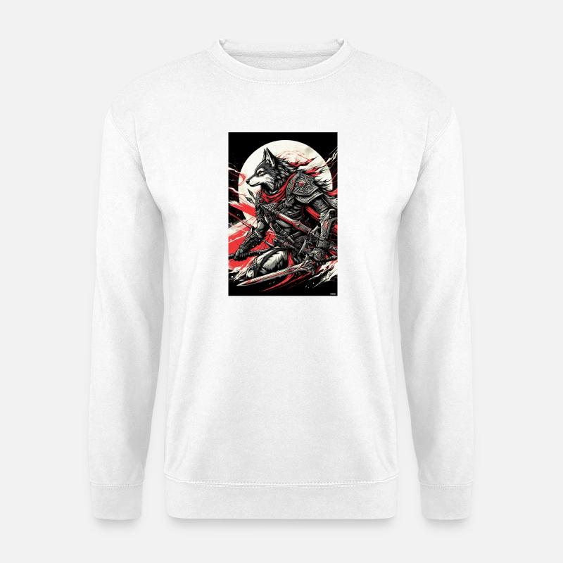 Moonlit Warwolf Armor - Unisex Sweatshirt - white