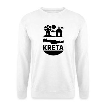 Île monumentale de Crète, Grèce - Sweat-shirt Unisexe - blanc - Devant
