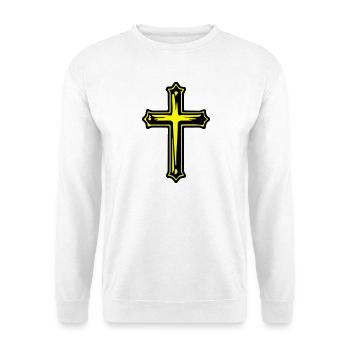 Symbole chrétien de la Croix de Jésus - Sweat-shirt Unisexe - blanc - Devant