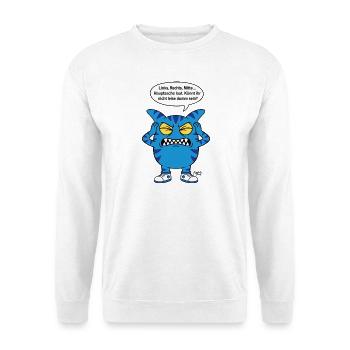 Könnt ihr nicht leise dumm sein? Zooki Spruch - Unisex Pullover - Weiß - Vorne