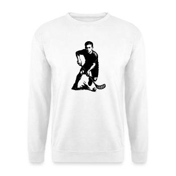Short and clear floorball - Unisex Sweatshirt - white - Front