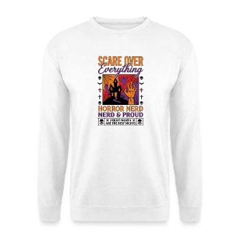 Horror Nerd Pride Design - Unisex Sweatshirt - white - Front