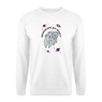 Tardigrade du 8e anniversaire microscopique mais puissant - Sweat-shirt Unisexe - blanc - Devant