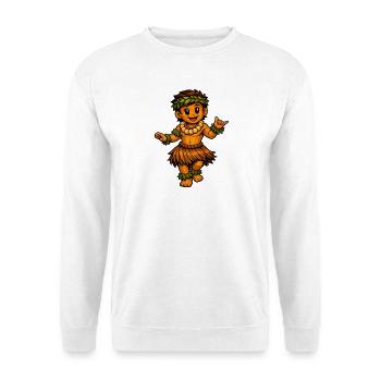 Hula-Tänzer Hawaii-Stil - Unisex Pullover - Weiß - Vorne