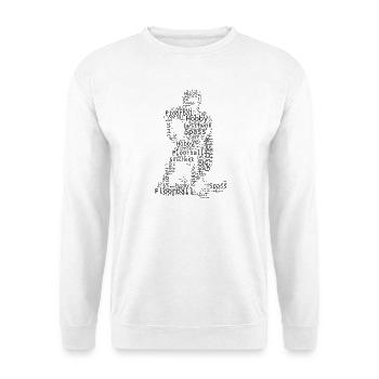 Clear floorball motif for every day - Unisex Sweatshirt - white - Front