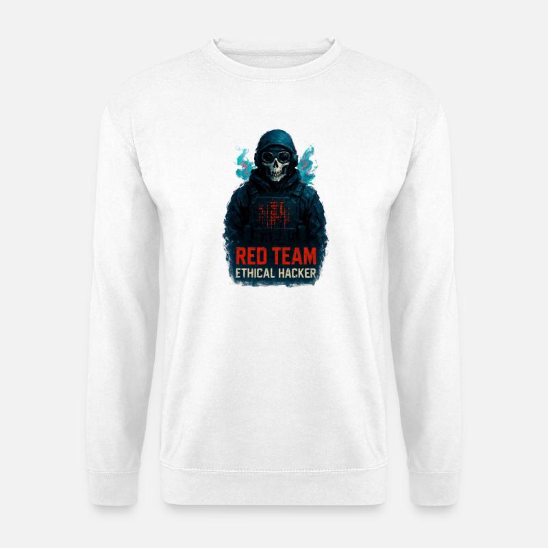 RED TEAM Ethical Hacker - Unisex Sweatshirt - white