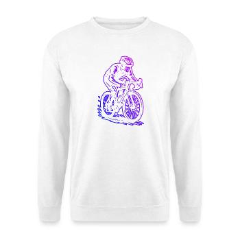 Ich liebe Roadbike cooles Motiv für Rennrad - Unisex Pullover - Weiß - Vorne - Alina (178cm) & Michal (187cm)