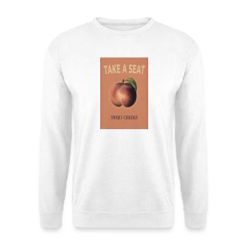 Sweet Cheeks Pfirsich – Sommer Vibes - Unisex Pullover - Weiß - Vorne