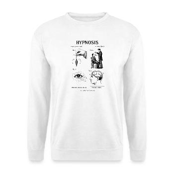 Design des Hypnose-Bauplans - Unisex Pullover - Weiß - Vorne