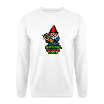 Böser Gnom, Dunkler Gnom, Goth-gnom, Lustiger Gnom - Unisex Pullover - Weiß - Vorne