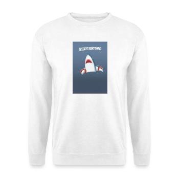 I Regret Everything Funny Shark Humor Saying - Unisex Sweatshirt - white - Front