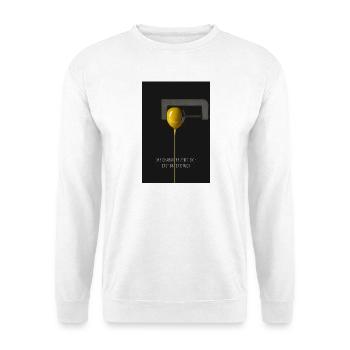Der Charakter zeigt sich erst unter Druck Poster - Unisex Pullover - Weiß - Vorne