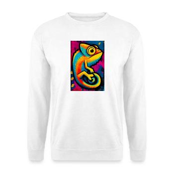 caméléon - Sweat-shirt Unisexe - blanc - Devant