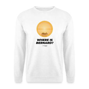 Wo ist Bernard? Nur Dewey – Malcolm Hamster - Unisex Pullover - Weiß - Vorne