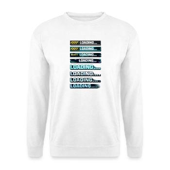 Neon Download Notification Graphics - Unisex Sweatshirt - white - Front