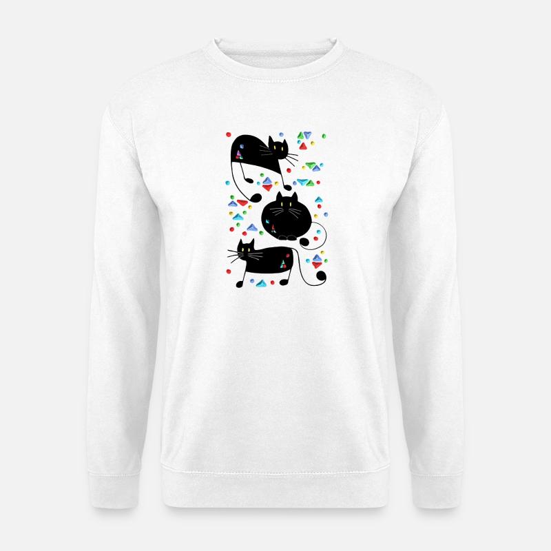 Katzen - Unisex Pullover - Weiß