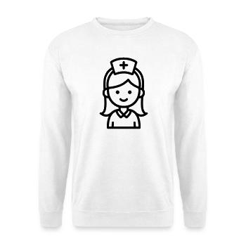 Krankenschwester - Unisex Pullover - Weiß - Vorne