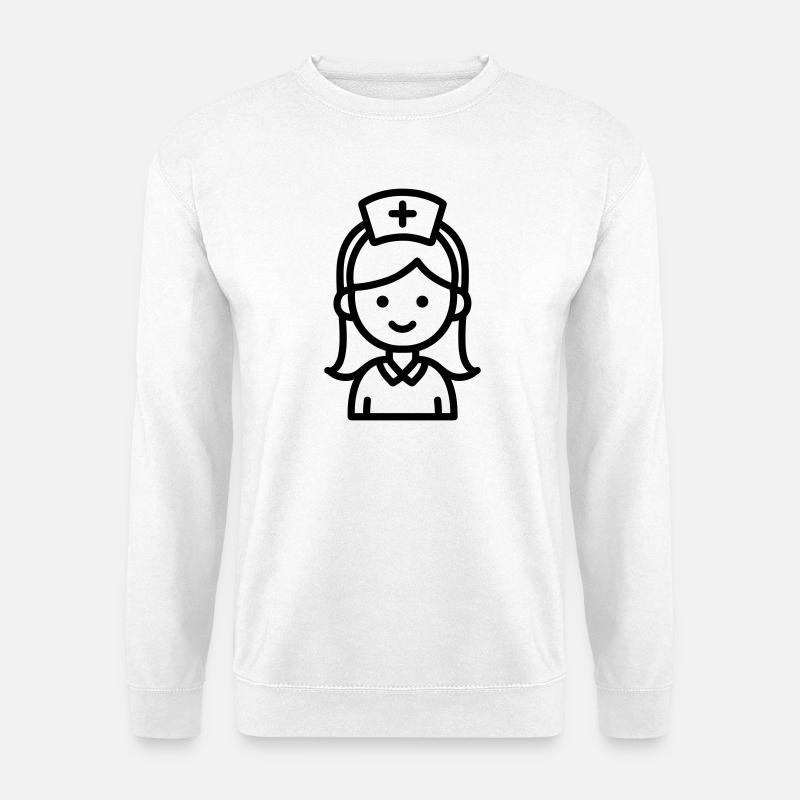 nurse - Unisex Sweatshirt - white