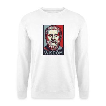 Portrait de Sagesse Pop Art - Sweat-shirt Unisexe - blanc - Devant