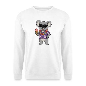 Koala Hawaii Eis - Unisex Pullover - Weiß - Vorne