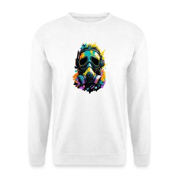 Neon-Spritzgasmaske - Unisex Pullover - Weiß - Vorne