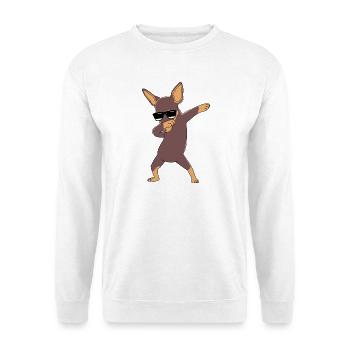 Zwergpinscher - Unisex Pullover - Weiß - Vorne