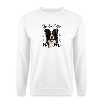 Border Collie Mom – Geschenk für Hundefans - Unisex Pullover - Weiß - Vorne
