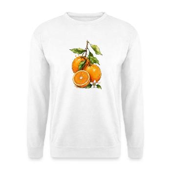 Fleur d’oranger aquarelle - Sweat-shirt Unisexe - blanc - Devant