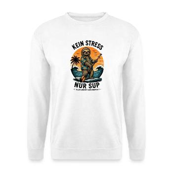  Funny SUP Paddleboard Board Stand Up paddel - Unisex Pullover - Weiß - Vorne