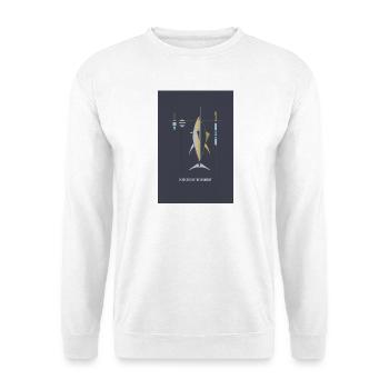 Hooked on the Moment – Angel Poster - Unisex Pullover - Weiß - Vorne
