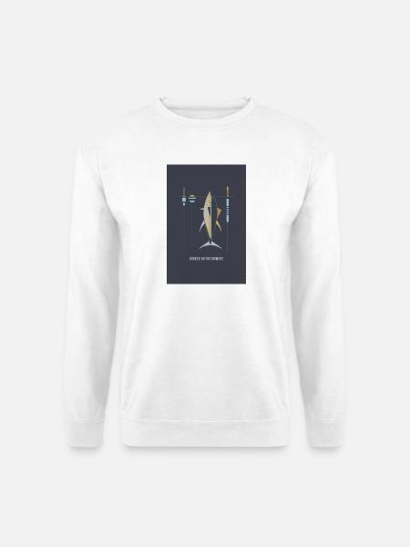 Hooked on the Moment – Angel Poster - Unisex Pullover - Weiß