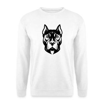 Pitbull Face - Unisex Sweatshirt - white - Front