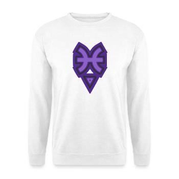 Poissons tribaux du zodiaque et eau - Sweat-shirt Unisexe - blanc - Devant