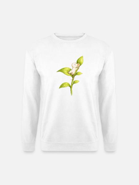 Pustemaus im Grünen - Unisex Pullover - Weiß
