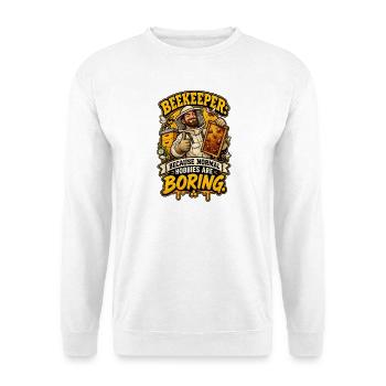 Beekeeper Hobbies - Unisex Pullover - Weiß - Vorne - Alina (178cm) & Michal (187cm)